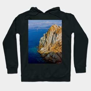 Beautiful cliff overlooking the italian Tyrrhenian Sea Hoodie